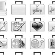 Brushed Metal Folder Icons